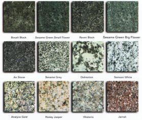 Granite Colours - Click to enlarge